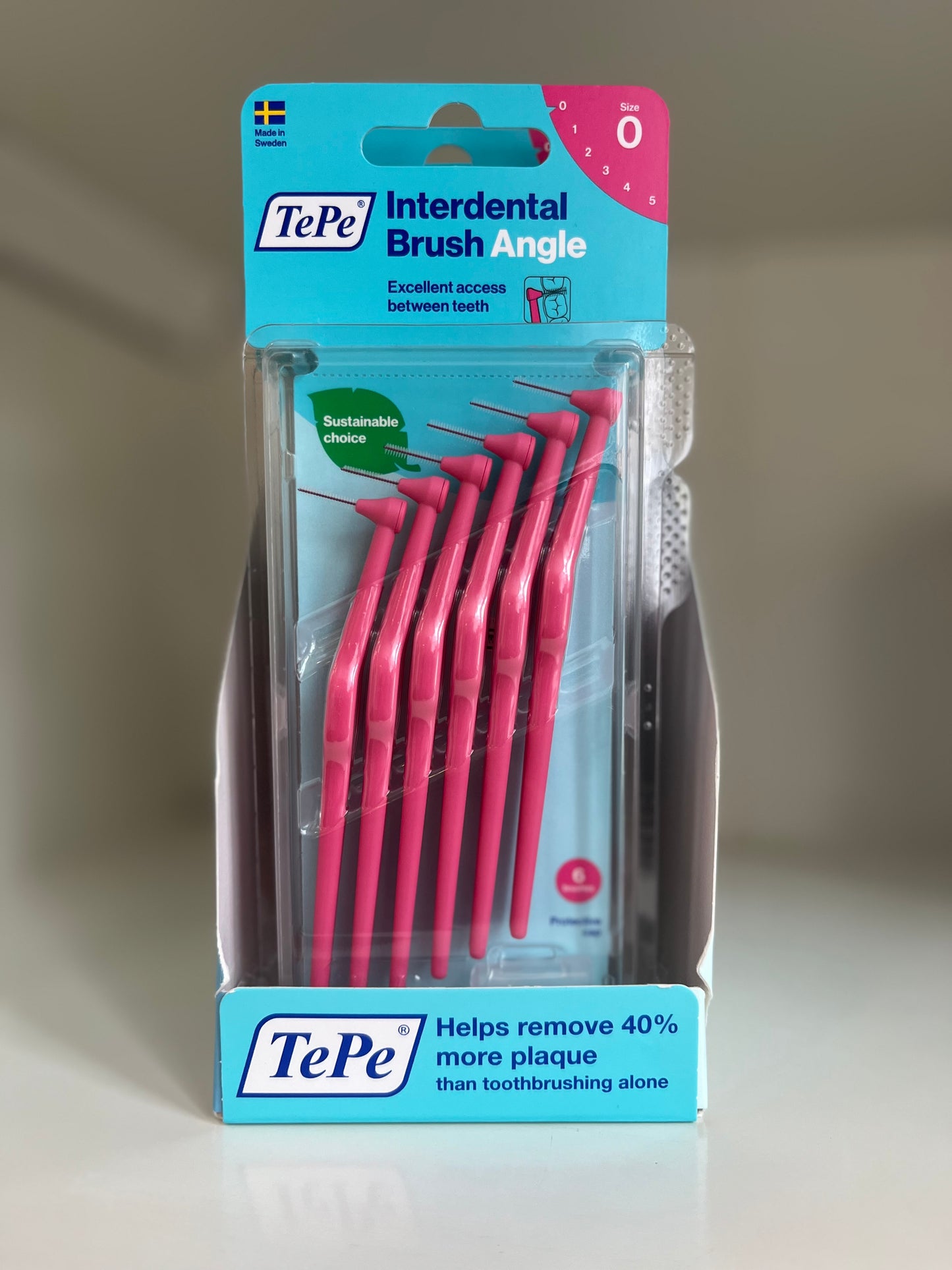 TePe Pink Angled Brush