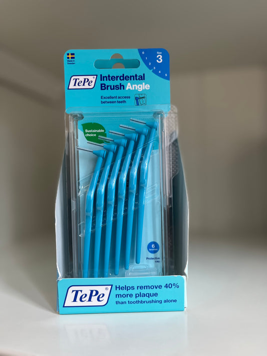 TePe Blue Angled Brush